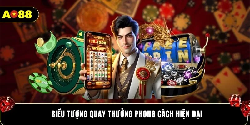 Biểu tượng quay thưởng phong cách hiện đại