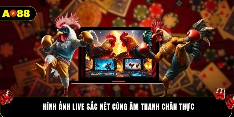 Hình ảnh live sắc nét cùng âm thanh chân thực