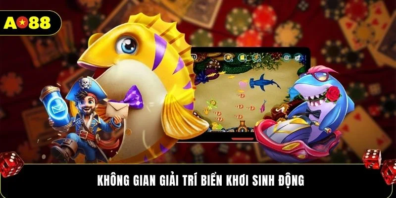 Không gian giải trí biển khơi sinh động