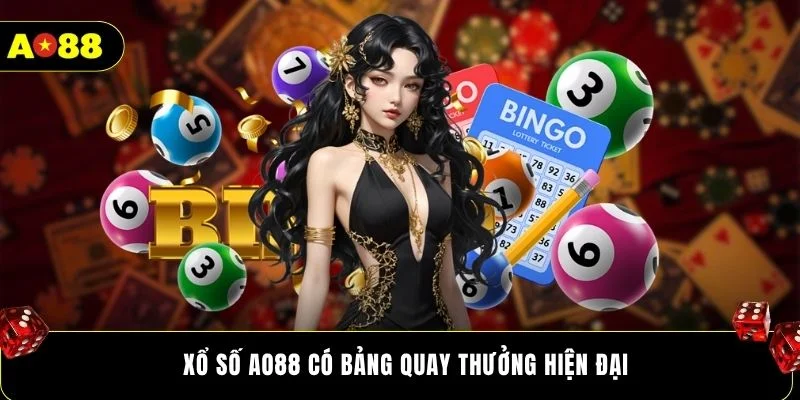 Xổ số AO88 có bảng quay thưởng hiện đại
